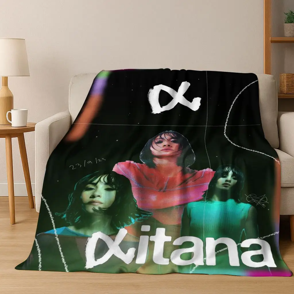 ثلاثية الأبعاد A-Aitana المغني الاسباني الفن الفانيلا بطانية ، دافئ لينة رمي بطانية للمنزل غرفة نوم أريكة تتحول لسرير نزهة غطاء مكتب هدية للأطفال