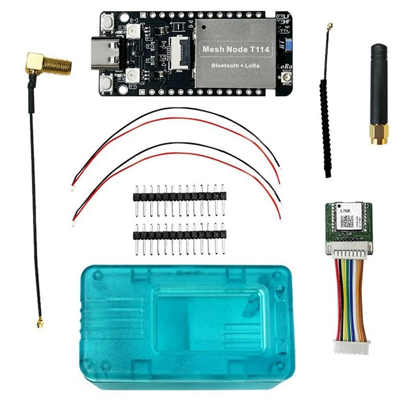 

Сетчатый узел T114 Местластичный трекер NRF52840 SX1262 Lorawan для Arduino BLE Wi-Fi Приборная плата позиционирования низкой мощности