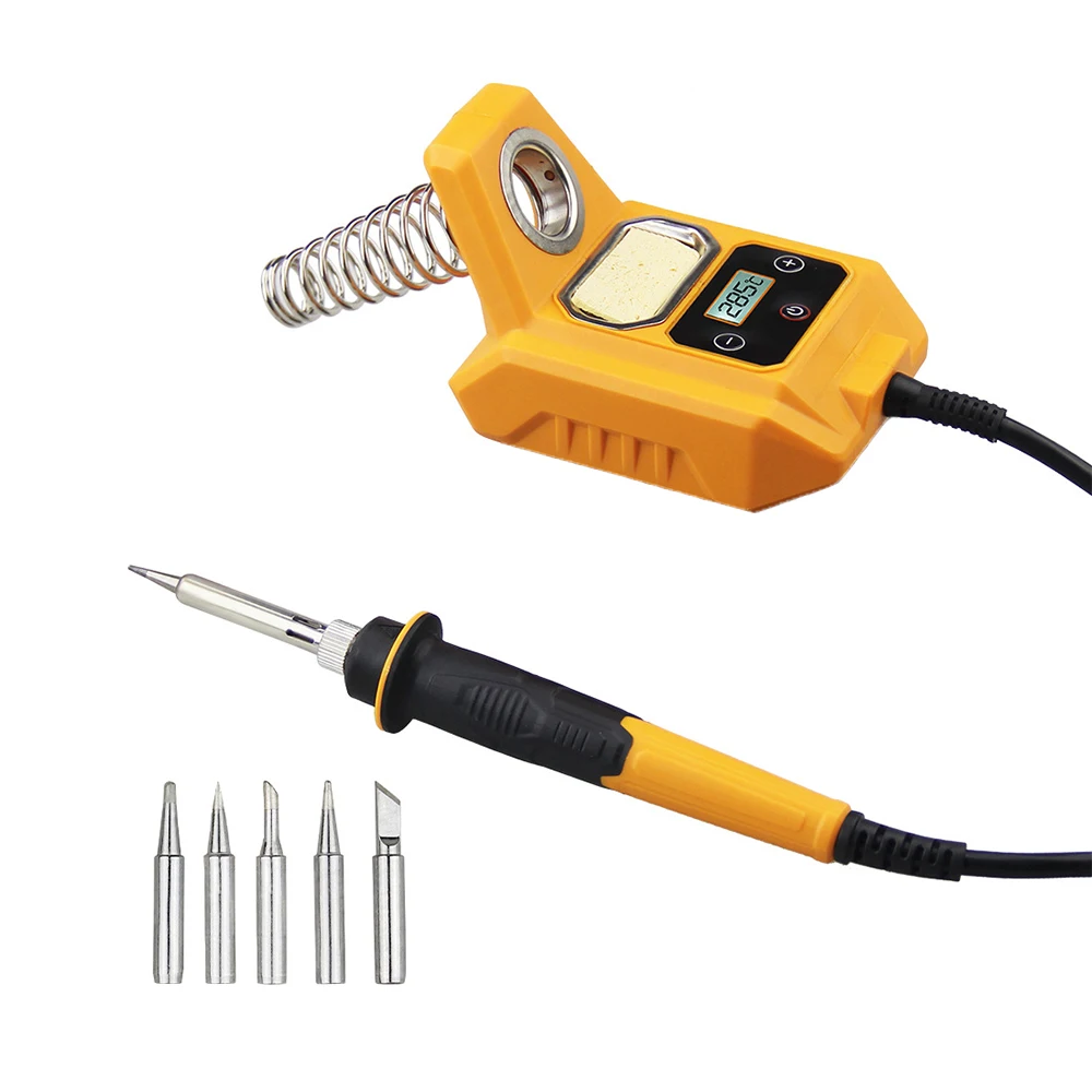 Portable 60W Electric Soldering Iron for Makita/Dewalt 20V battery Welding Tool with Stand 936 Tip Welding Repair Fast Heating