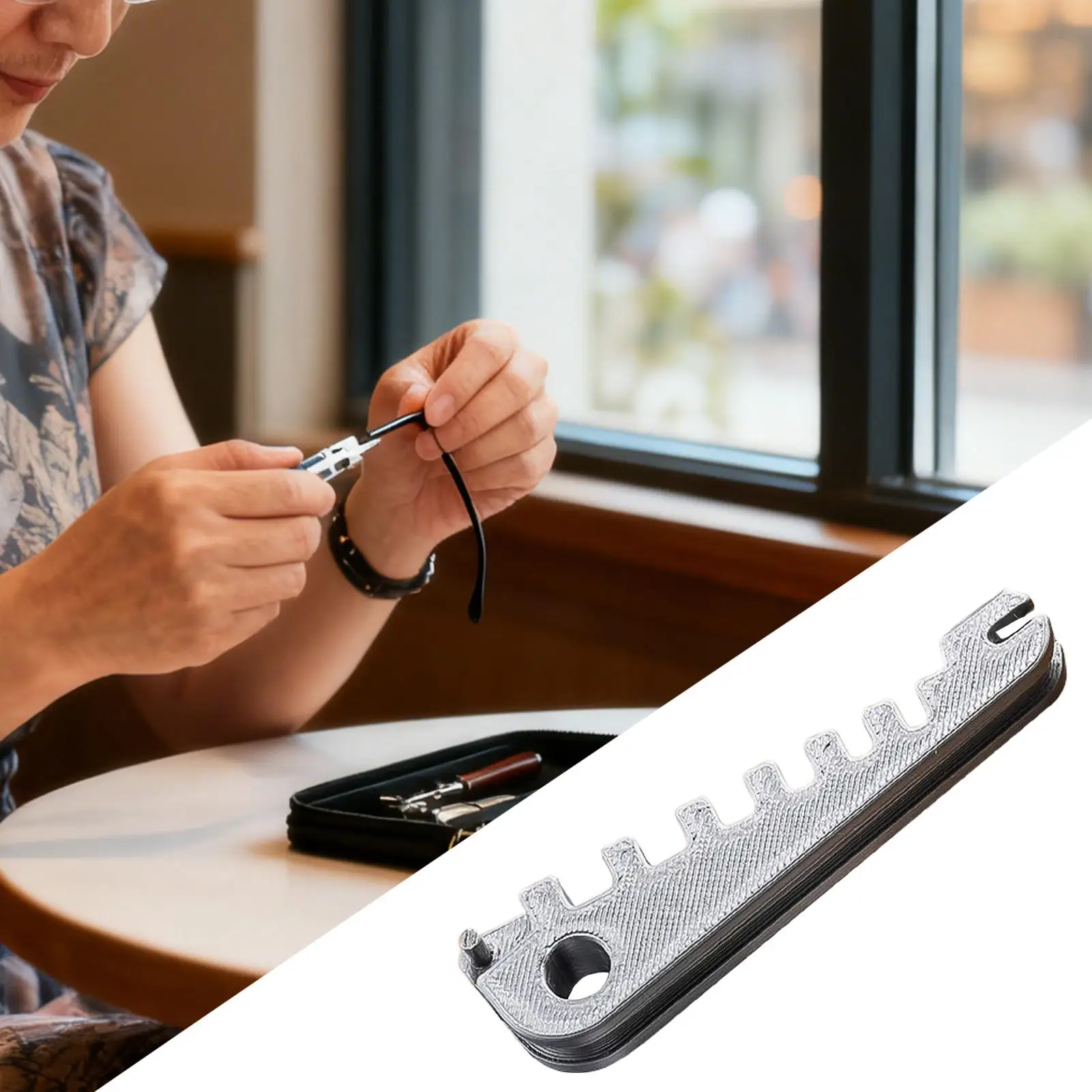 Multi functional eyeglass leg bending repair tool eyeglass universal adjustment and correction tool