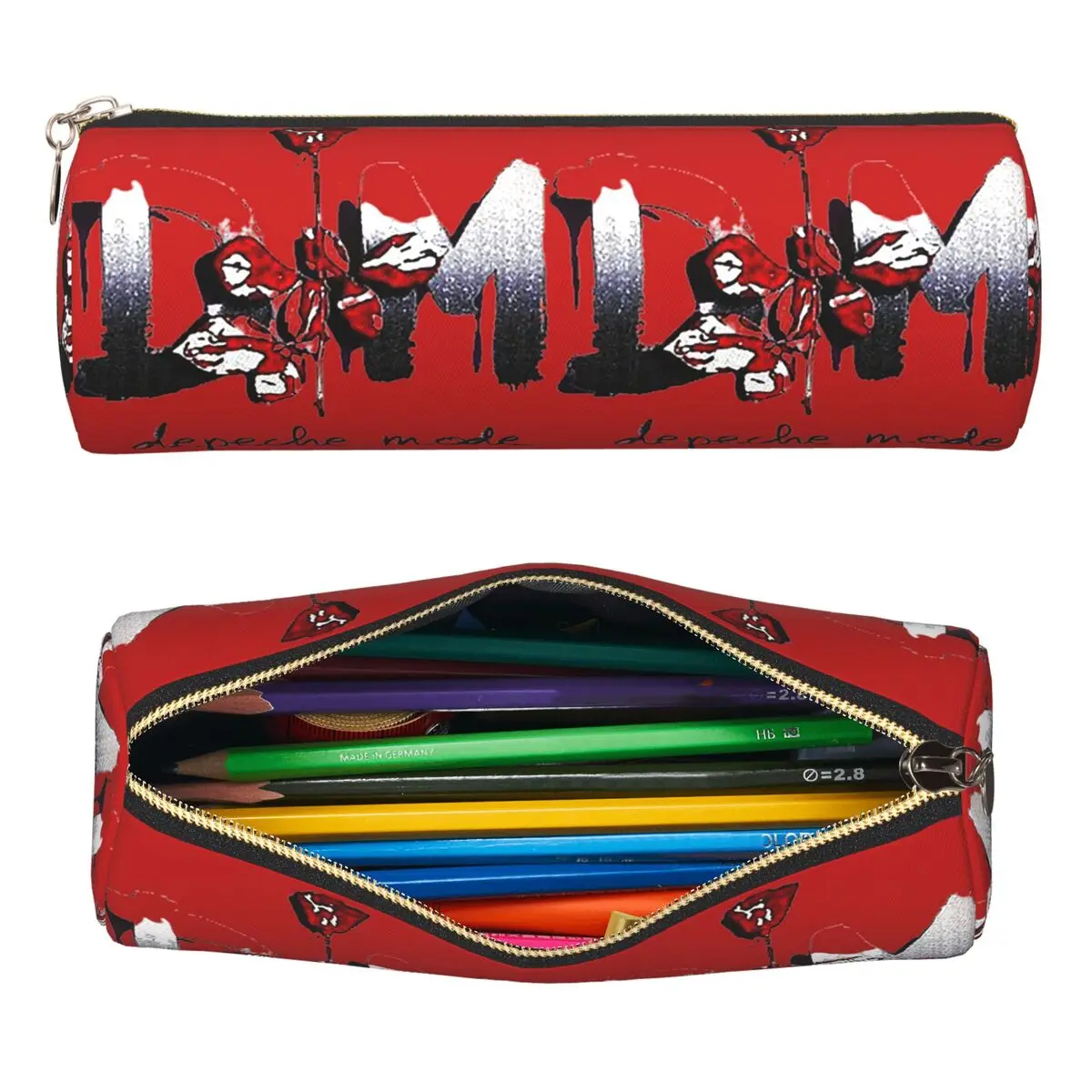 Depeche Cool Mode Music Violator Federmäppchen, Federmäppchen, Zylinder-Stiftbox, Federmäppchen für Kinder, Geschenke