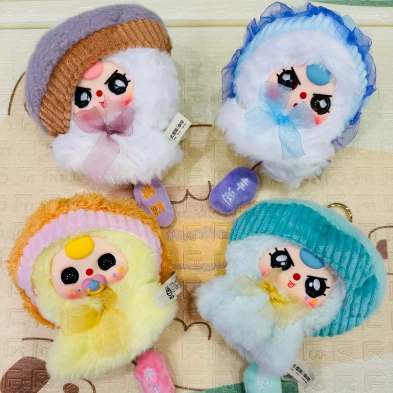 Originele Baby Drie Blind Box Pop Trendy Speelgoed Pluche Pop Halloween Spelen Hanger Mysterie Rugzak Hanger Speelgoed Halloween Cadeau