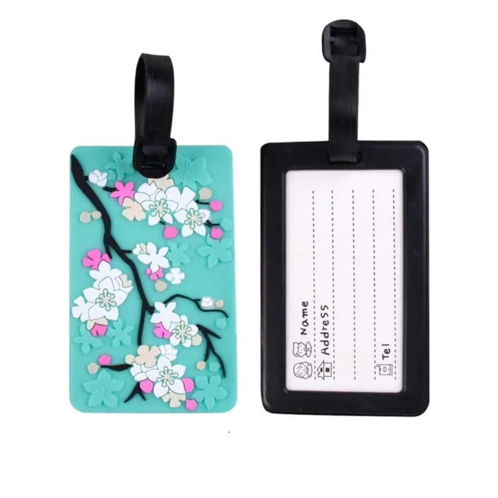 Anti-lost Pendant Flower Luggage Tag Baggage Name Tags Address Label Airplane Suitcase Tag Aircraft Consignment Card Tag