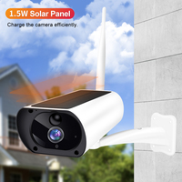 2MP 1080P Tuya APP  Solar Battery Power Outdoor Water-proof IP Bullet Camera Low Comsunption Home Security CCTV Monitor