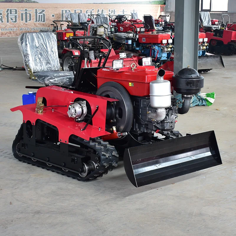 

2025China Rotavator Cultivators Agricultural Farming Mini Rotary Tiller Crawler Tractor Cultivators