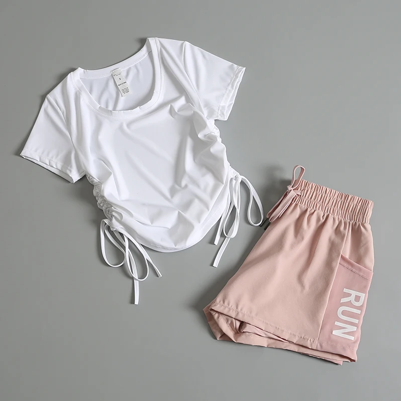 

Sports suit for women in summer thin morning jogging high-end quick-drying slimming gym internet celebrity professional yoga