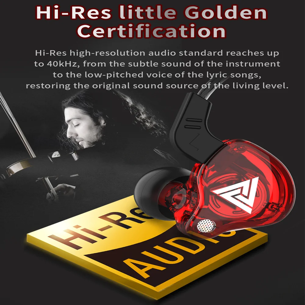 NNBILI QKZ AK6 تشغيل الفرقة ميكروفون سماعات النحاس سائق 3.5 مللي متر مرحبا فاي سماعات رياضية داخل الأذن سماعات أذن للموسيقى