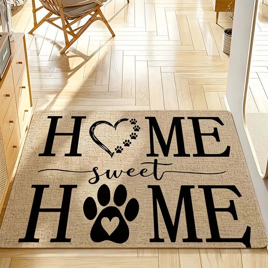 Home Sweet Home Heart Letter Floor Mat apartment front door hallway foyer villa backyard daily household decorative door mat