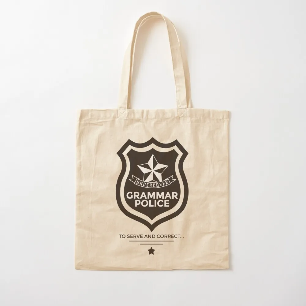 

Grammar Police Teacher Funny Tote Bag