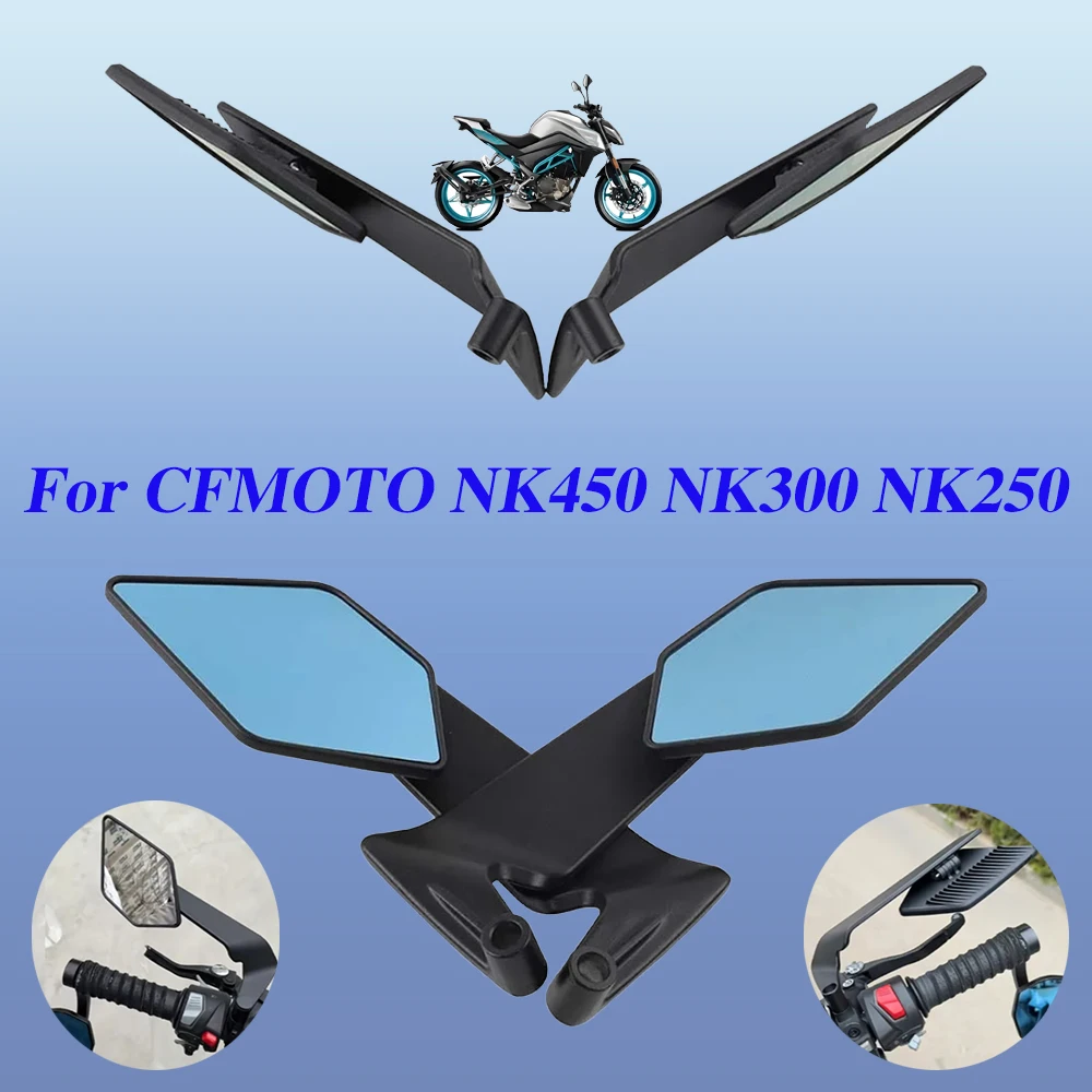 

For CFMOTO CF MOTO 450NK NK450 300NK NK300 250NK NK250 Accessories Rearview Mirrors Stealth Winglets Mirror Rotate Side Mirror