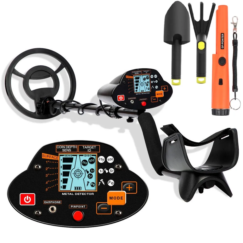 

Высокочувствительный металлоискатель MD-5030 для поиска золота и кладов под землей с ЖК-экраном, функцией точного обнаружения металлических предметов