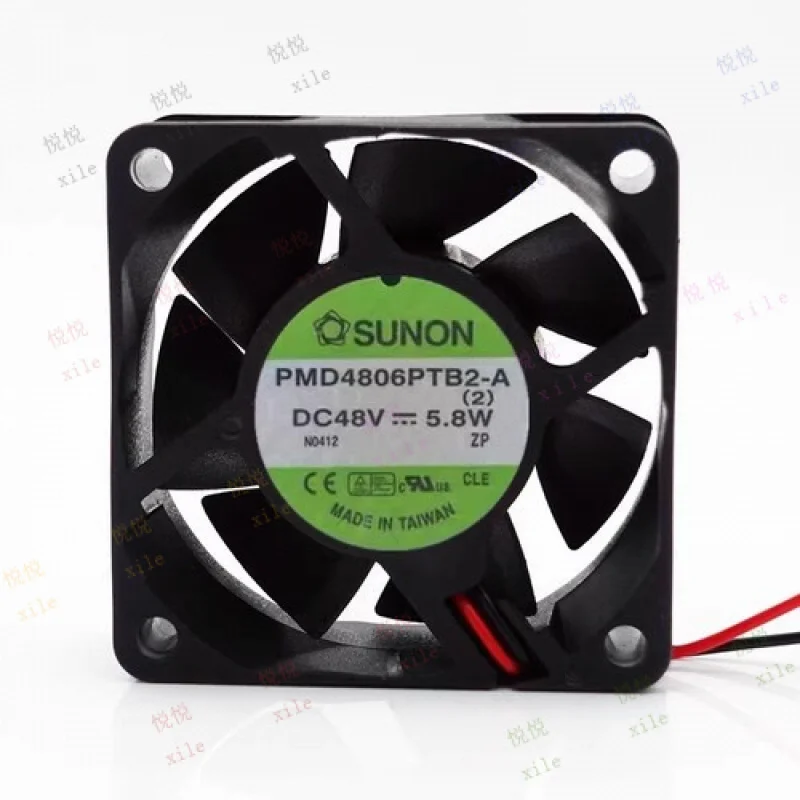 

L+ for SUNON PMD4806PTB2-A 6025 DC48V 5.8W 6CM 2-Wire Server Silent Cooling Fan