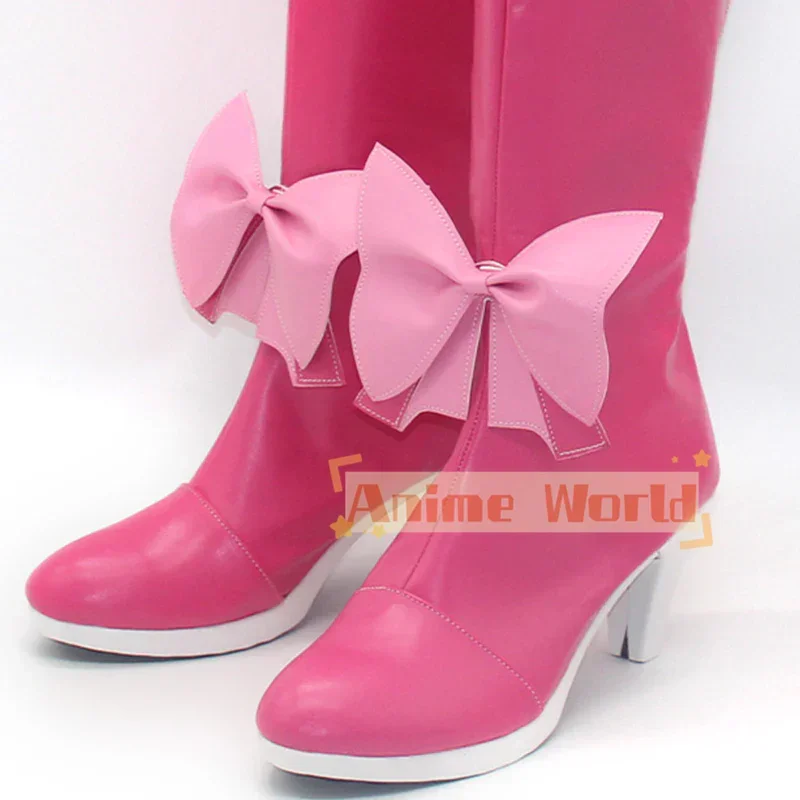 Mahou Shoujo ni Akogarete Gushing over Magical Girls Looking Up To Magical Girls Hanabishi Haruka Magia Magenta รองเท้าคอสเพลย์