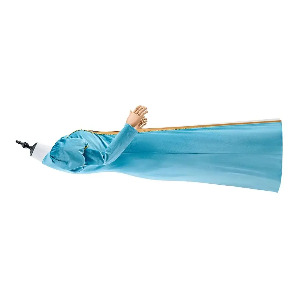 

Historical XVI Century Renaissance Blue Velvet Dress Women Medieval Tudor Renaissance Puff Sleeves Two-Piece Dress