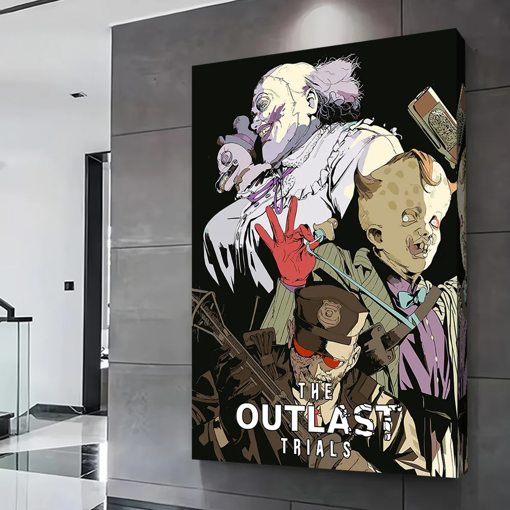 The Outlast Trials Game Printing Poster Custom Pictures Wall Art Canvas Painting Gift for Bathroom Decor Room Ornaments Mural