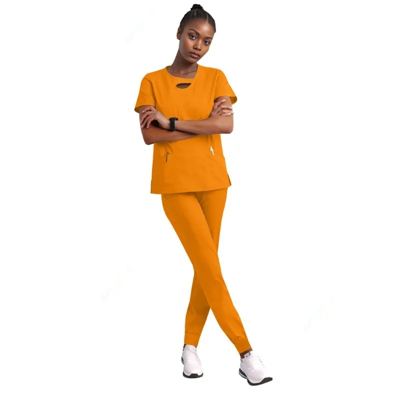 Fashionable Nurse Uniforms Operating Room Medical Uniforms Hospital Work Cleaning Sets Medical Nurse Dental Surgical Gowns Work