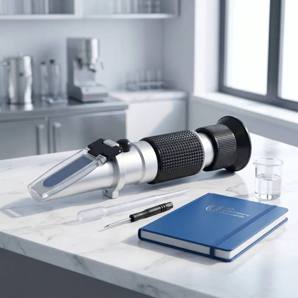 Precision Index Stainless steel Honey Refractometer Handheld Portable Bee Tools Honey Concentration Meter Maple Syrup