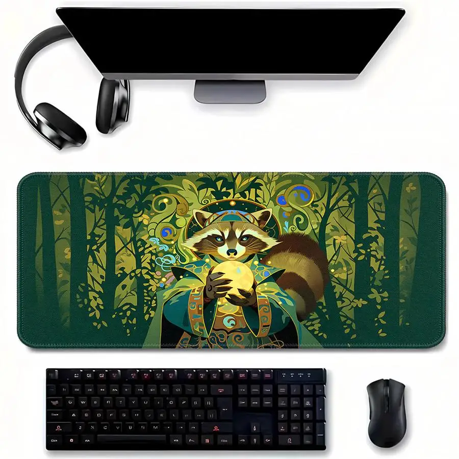 overlock Mouse Pad Computer Laptop Pad Desk accessories office Pad Game Console Pad Keyboard Mouse Pad Magical Forest