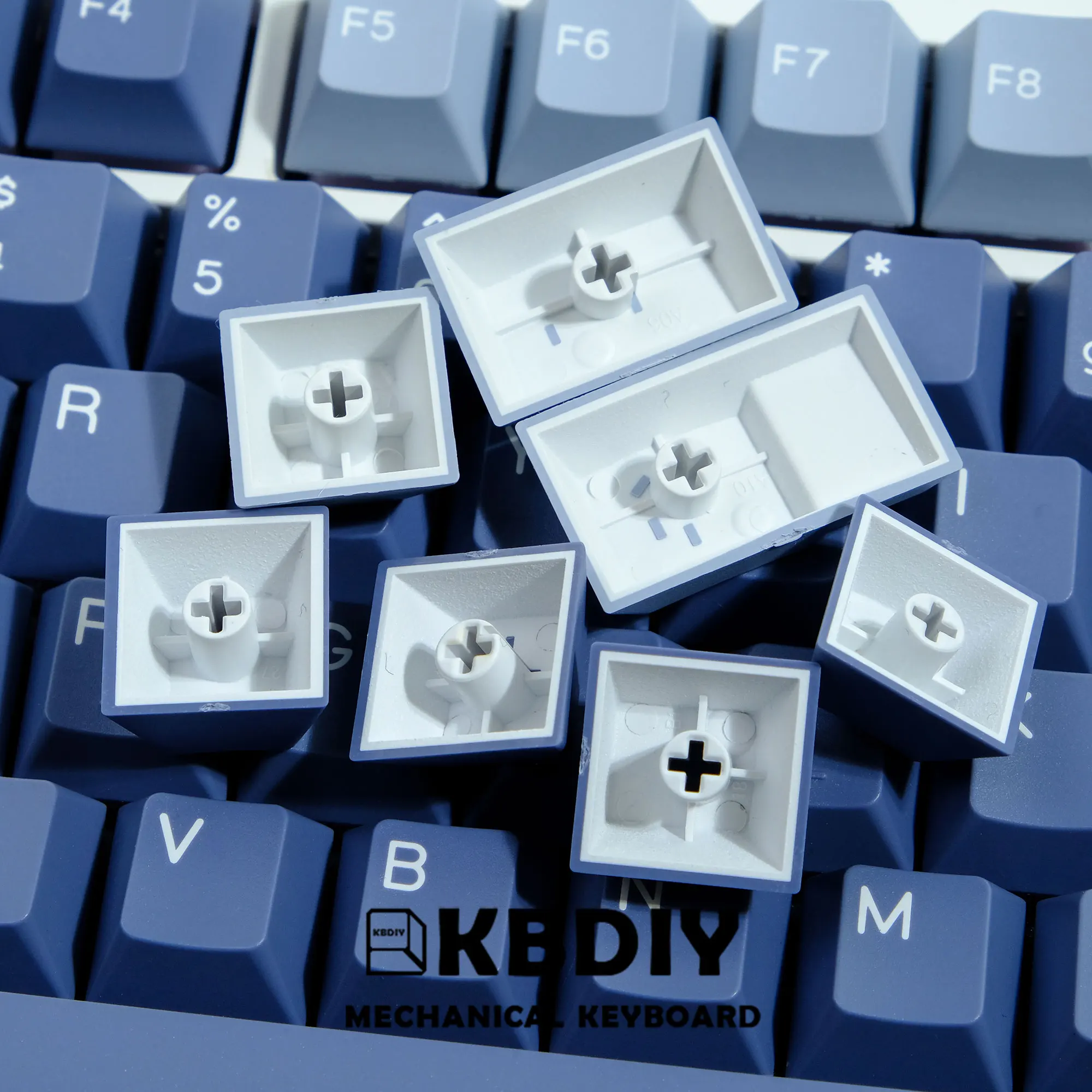Imagem -04 - Kbdiy-teclado Mecânico Conjunto Completo Perfil Cereja Pbt Gmk Keycaps Pesca Tiro Duplo 176 Chaves 61 68 84 87