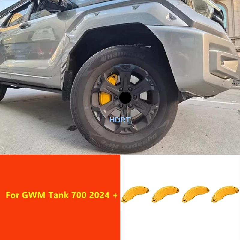 

For GWM Tank 700 2024 + Car Styling Front Rear Wheel Hub Brake Caliper Tire Rim Cover Protector Decoration Accessories Auto Part