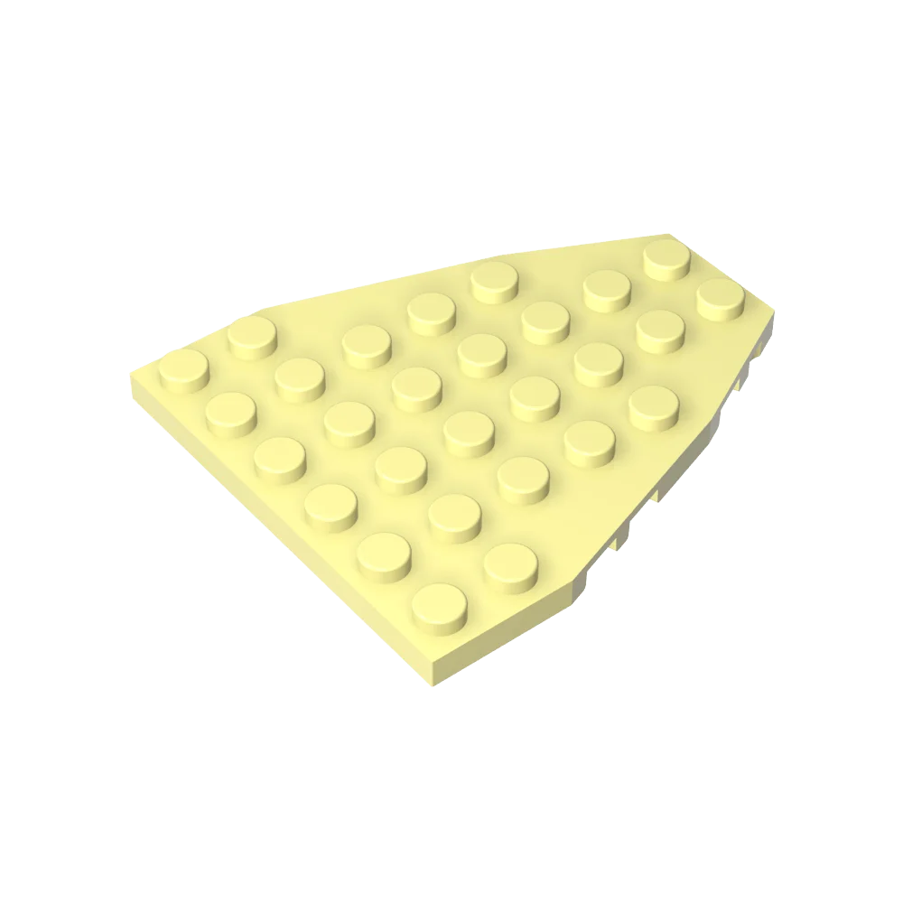 Gobricks GDS-770 Bootstrijkstokplaat 7x6 met noten inkepingen compatibel met lego 50303 kinder DIY bouwstenen technisch