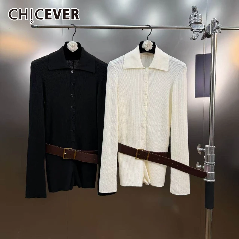CHICEVER Solid Spliced Sashes French Jumpsuit Female Lapel Long Sleeve Loose High End Women's Jumpsuits Autumn Fashion New Style
