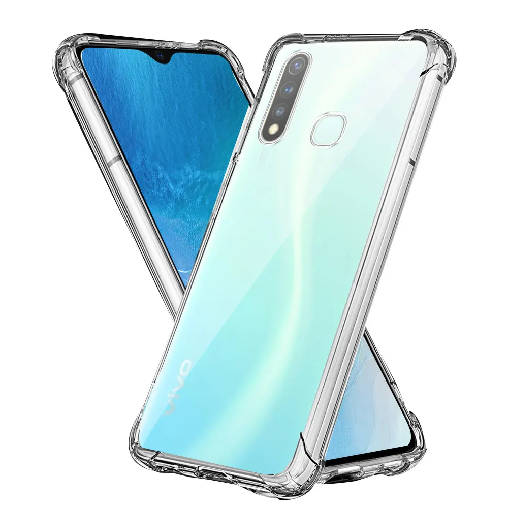 For vivo Y19 Case Shockproof Phone Cases For VIVO Y19 Silicone Soft Clear Cover Fundas For Vivo y19 Y 19 Transparent Coque