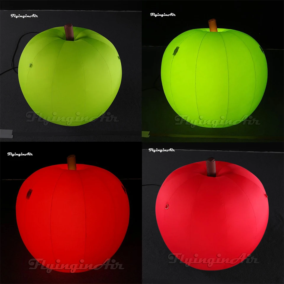 

Надувной шар в форме яблока (красный/зеленый) высотой 2м/3м с LED-подсветкой для мероприятий