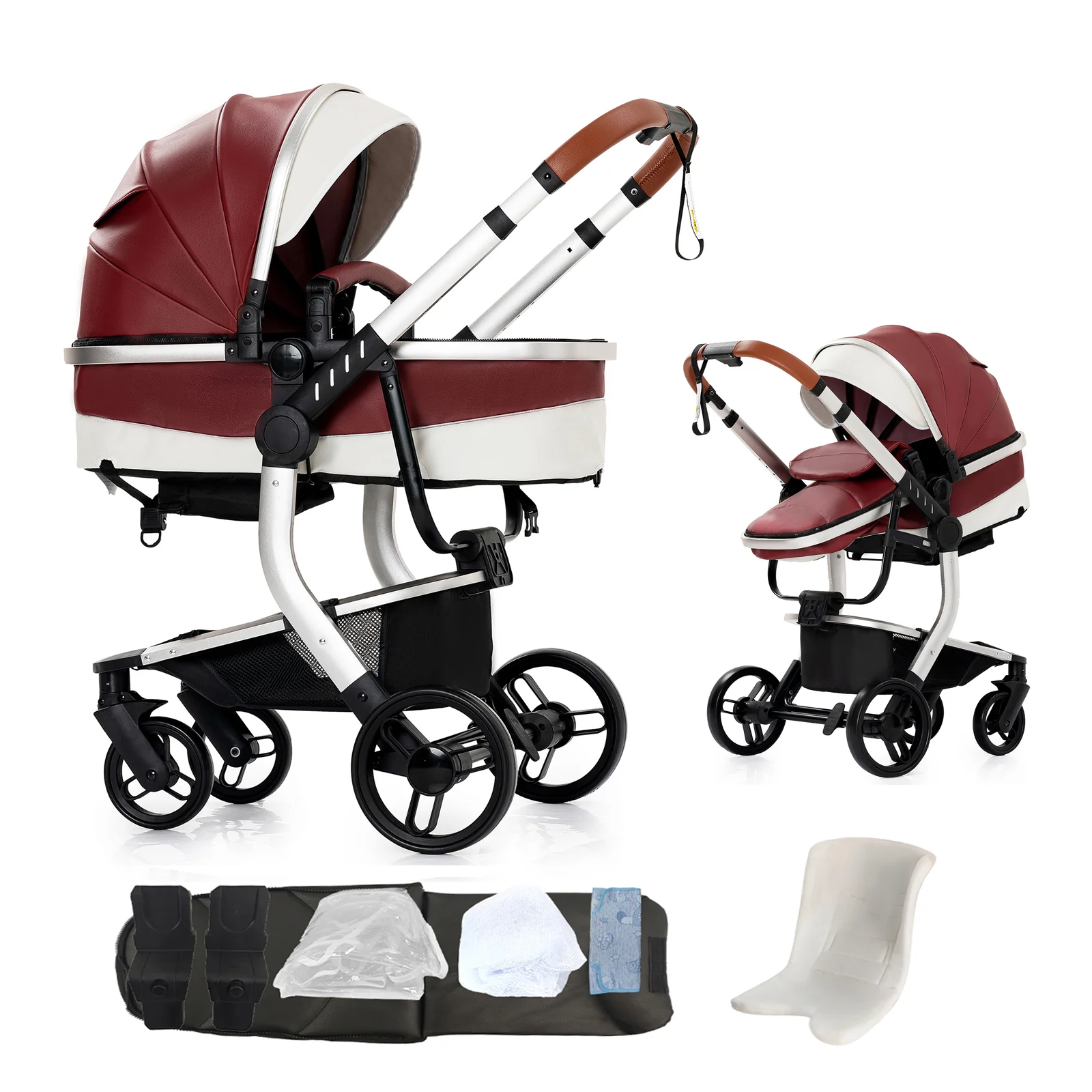 

Детская коляска, коляска, коляска, высокий пейзаж, складная, многофункциональная, амортизирующая, легкая, для новорожденных, дорожная коляска