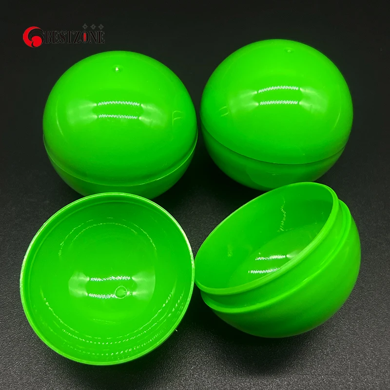 Cápsulas vacías de plástico para juguete, contenedor de bolas sorpresa, decoración de cáscara de huevo para máquina expendedora de Gashapon Gumball, 2 pulgadas, 50MM, 500 piezas