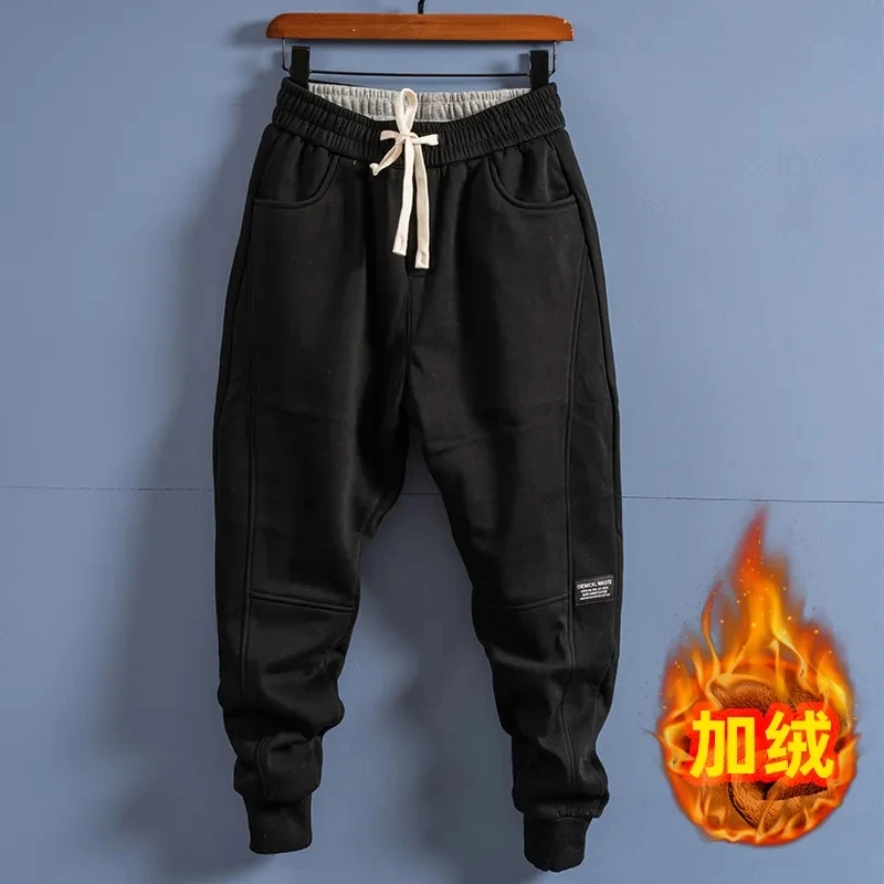 

Autumn Winter New Fashion Harem Pants Streetwear Drawstring Elastic Waist Hip Hop Trousers Loose Fit Pants Joggers Casual Pants