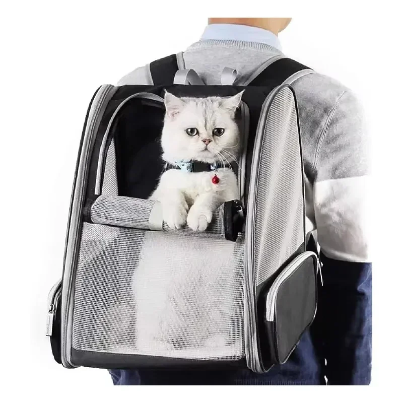 

Cat Backpack Carriers Pet Outdoor Travel Portable Bag Expandable Puppy Hiking Shoulder Bag for Small Dogs Cats Accessories