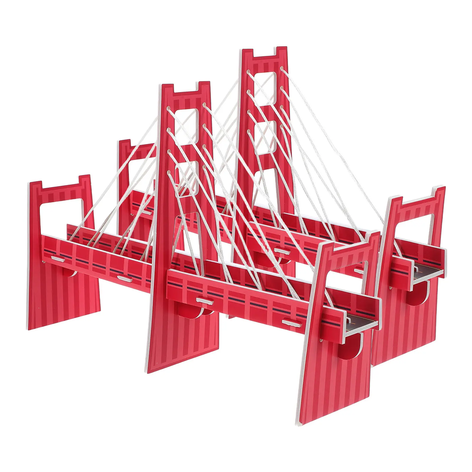 

2Pcs Cable Stayed Bridge DIY Kit Educational Kids Science Plaything Handmade Assembly Science Experiment Set Creativity Learning