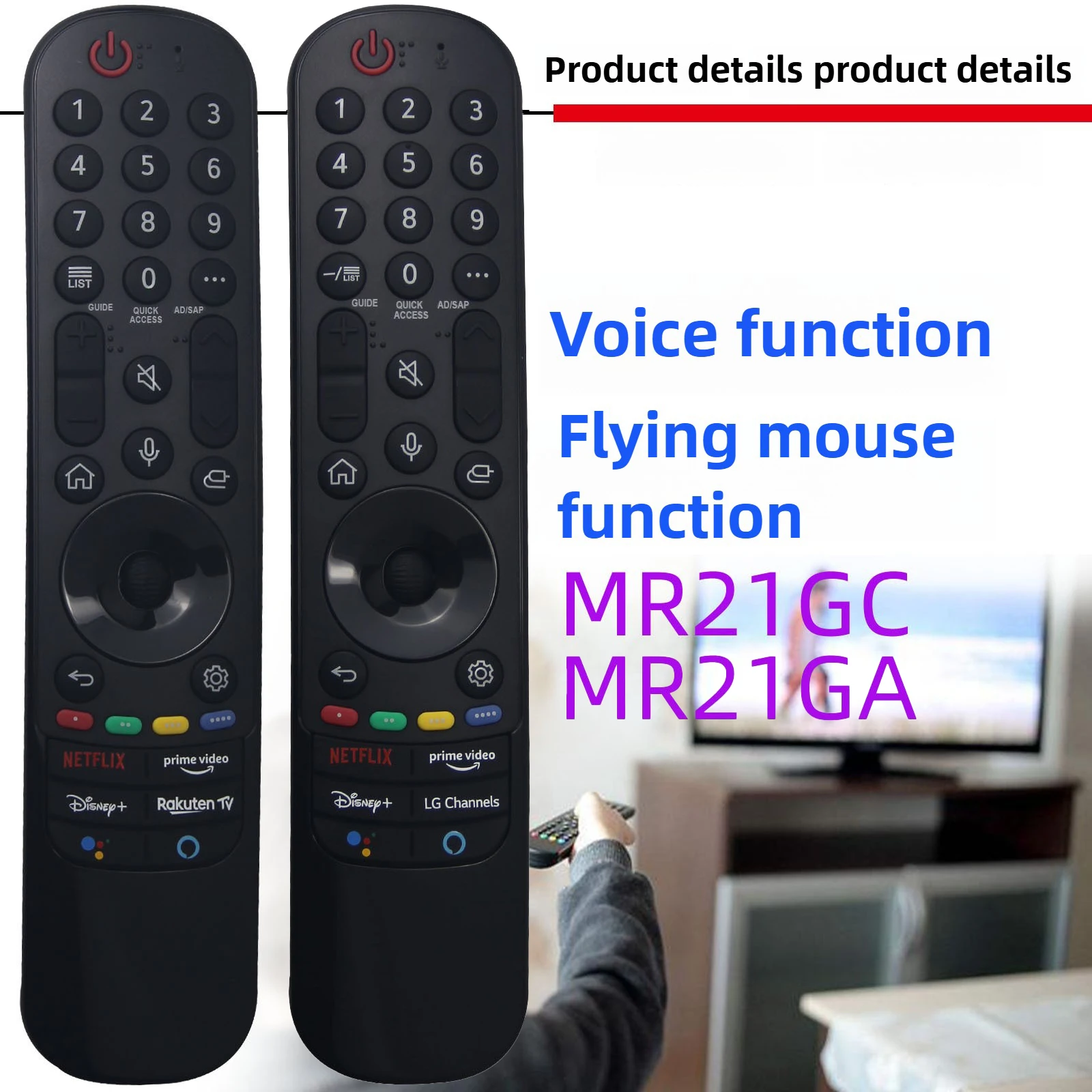 Voice Magic Remote Control MR21GA MR21GC Replacement for L 2021 Smart OLED 4K UHD TV 55UP75006LF OLED48C1RLA OLED55A1RLA