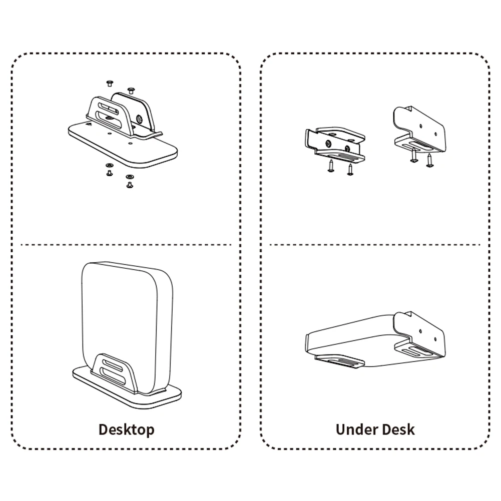 Soporte de pared/escritorio, base de montaje para escritorio, soporte para ordenador que ahorra espacio, soporte de almacenamiento para portátil, ligero para Chip Mini 2023 M2
