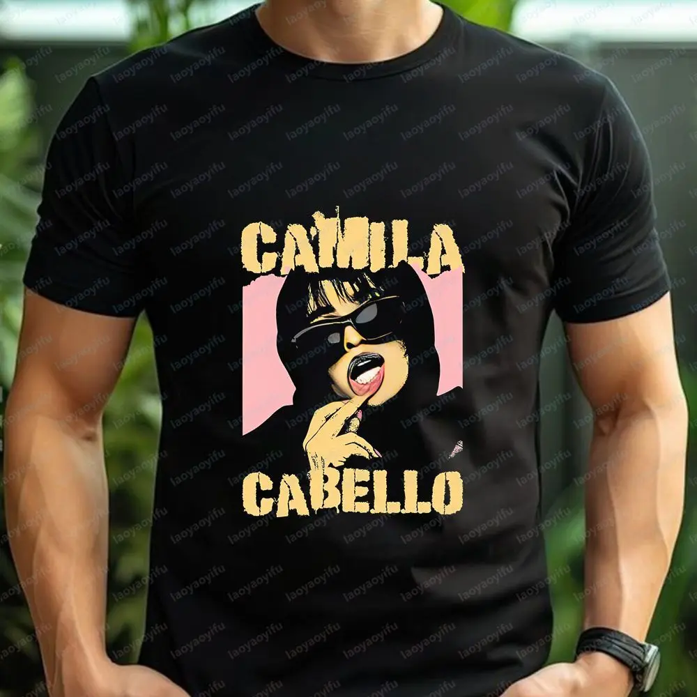 Camila Cabello - Retro Copycat Style Pop Music Style Classic Band Sporty Men's and Women's Universal Round-neck T-Shirt