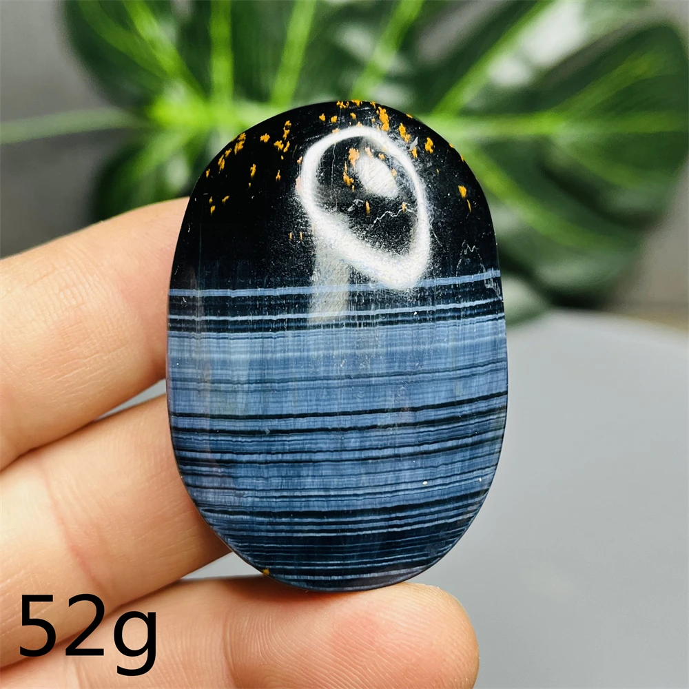 Natural Gemstones Blue Tiger Eye Stones  Shimmering  Palmstone  Home Room Decoration  Festival Gifts  Spiritual Stones Healing