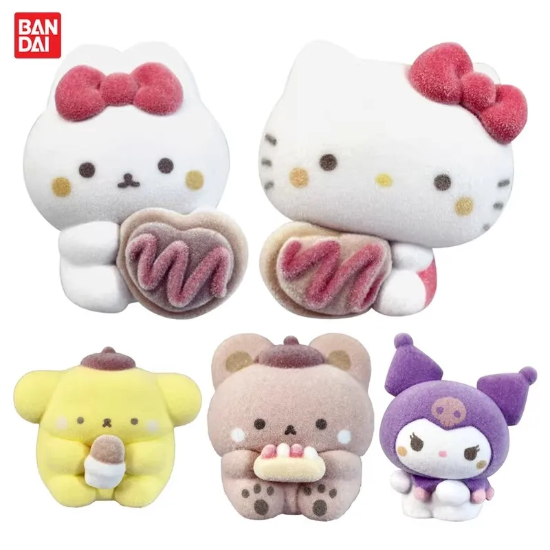 

Bandai Original 5Pcs Gashapon Capsule Sanrio Characters Studio Haneul Toys For Kids Gift Collectible Model Ornaments