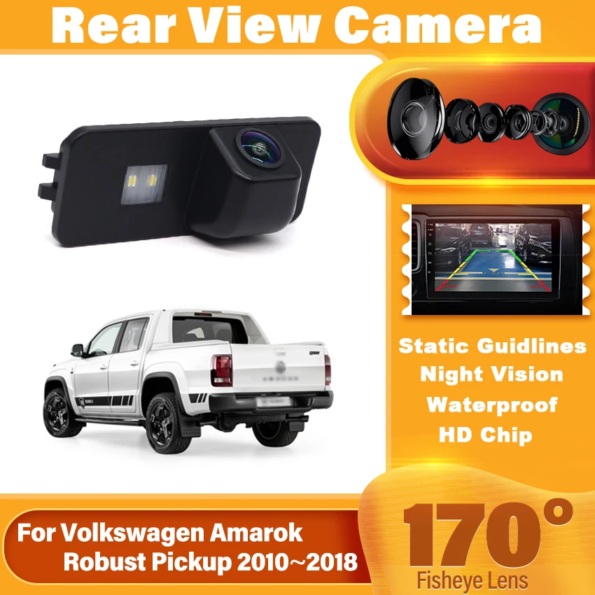Power Relay Filter Back up Camera For Volkswagen Amarok Robust Pickup 2010~2015 2016 2017 2018 Car Rear View Camera HD CCD