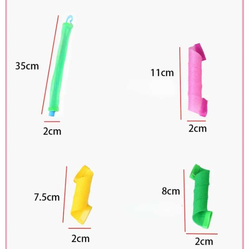 Wałki do włosów (15/20/25/30cm) kształt ślimaka nie kształt fali spiralne loki lokówka miękkie lokówka do włosów magiczne wałki do włosów DIY
