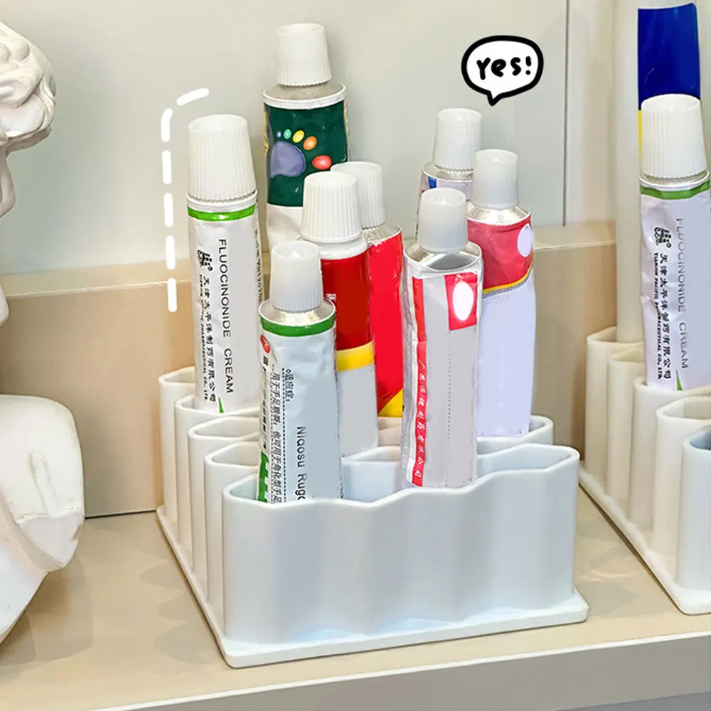 

5/10Pcs Ointment Holder Desktop Ointment Stand Cosmetics Storage Rack Pen Holder Home Compartment Organizer