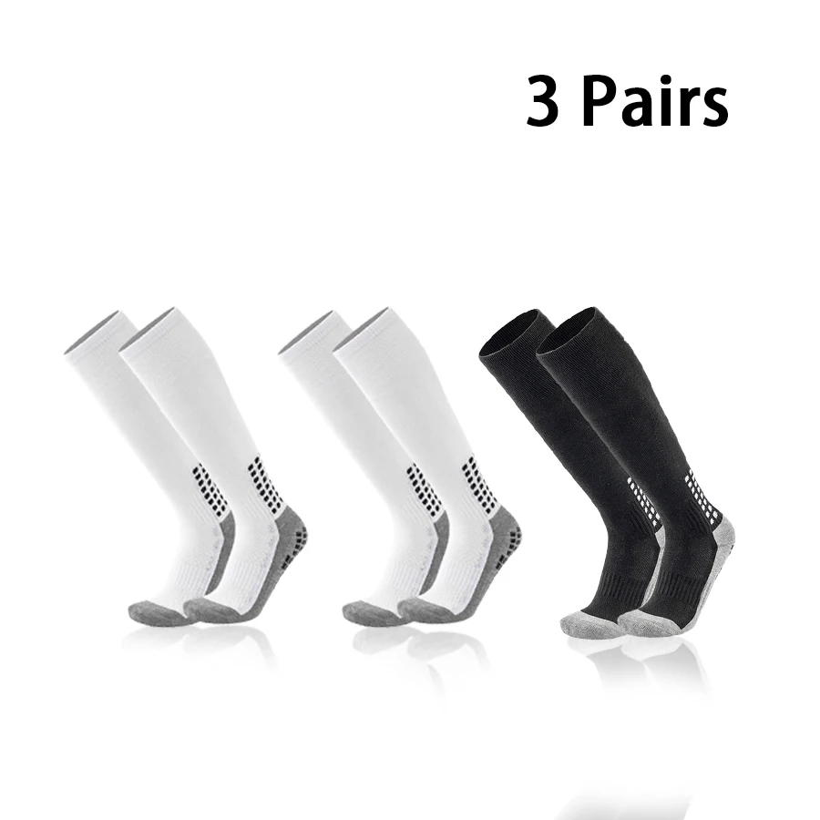 

1 Pair/3Pairs Long Socks Adhesive dots at the Bottom Yoga Socks Compression Socks Leg-Shaping Women