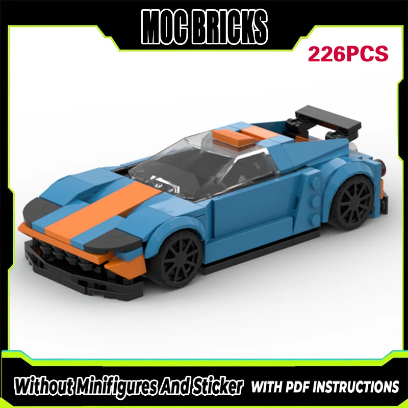 

Speed Racing Car Model MOC Building Bricks GT Heritage Hypercar Modular Technology Gifts Holiday Assemble Children Toys Suit