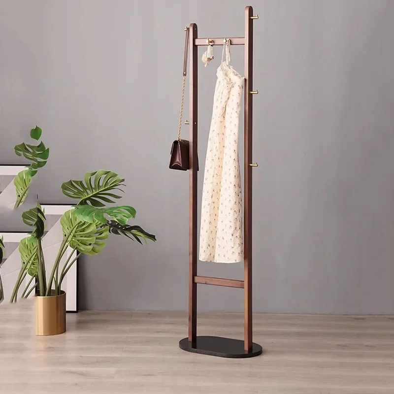 

Minimalist Wooden Coat Racks Plant Storage Garment Magazine Modern Portable Coat Racksminimalist Perchero Hallway Furniture