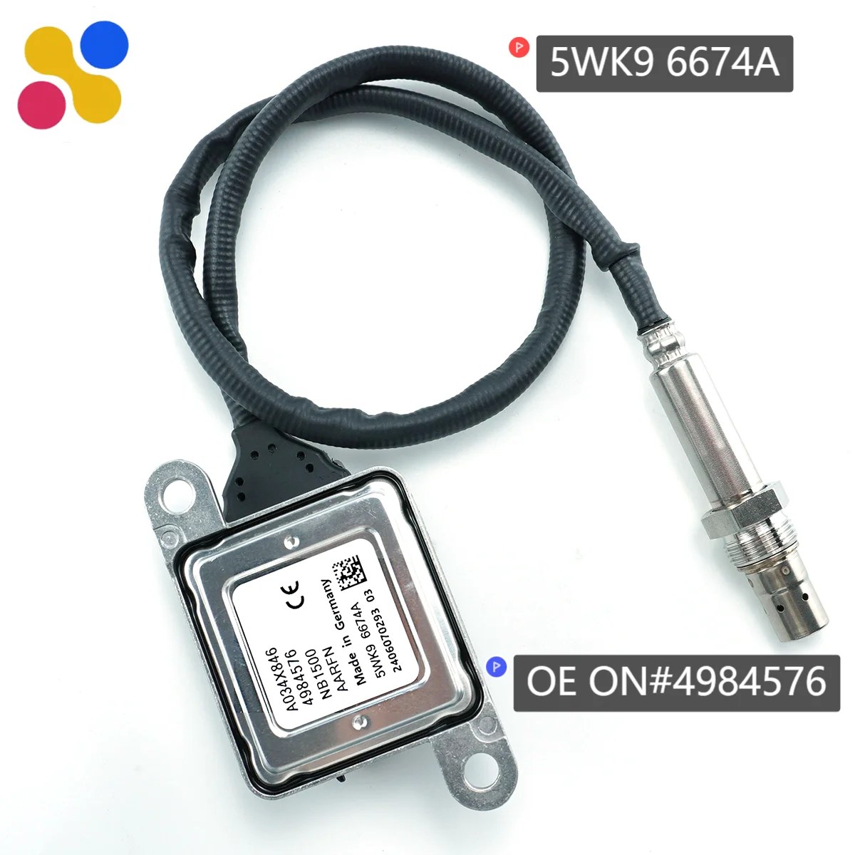 4984576 NOx Sensor 5WK96674A Original NEW Nitrogen Oxide NOx Sensor 12V For CUMMINS 2013-18 11.9L 15L  CUMMINS