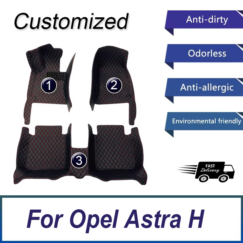 Custom Car Floor Mats For Opel Astra H 2004-2010 Auto Carpets Foot Coche Accessorie