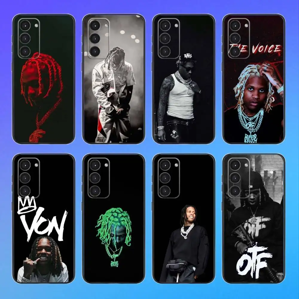 

L-Lil Durk Rapper Phone Case For Samsung A73,A72,A71,A70,A53,A52,A51 Black Soft Case