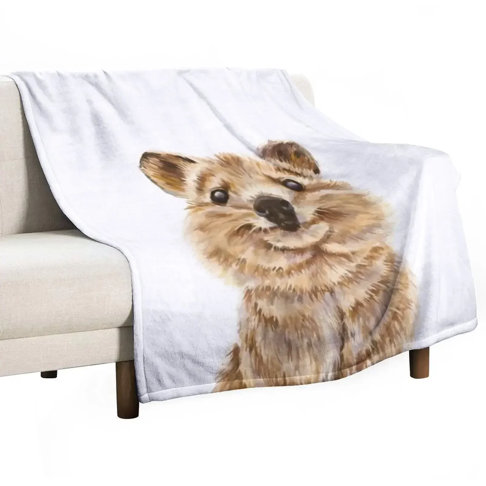 Quokka, the happiest wildlife on Earth Throw Blanket For Baby Soft Beds Luxury Brand Blankets