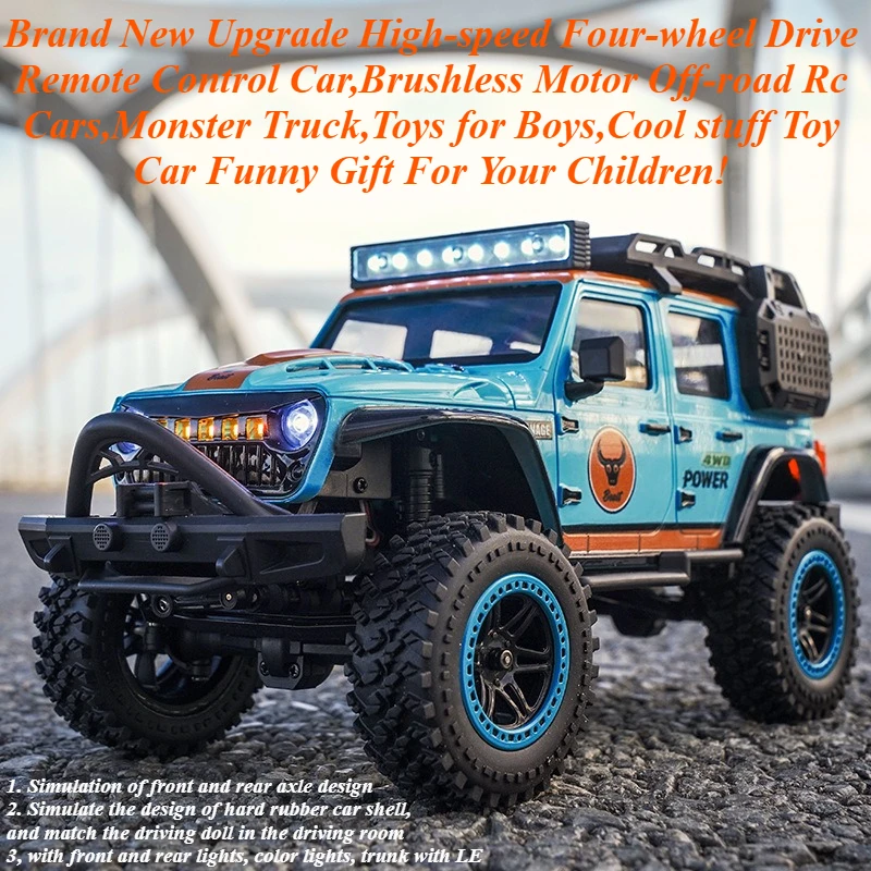 

Kawaii Toy Car Funny Gift-New High-speed 4WD Rc Truck,Brushless Off-road Rc Cars,Remote Control Car,Monster Truck,Toys for Boys