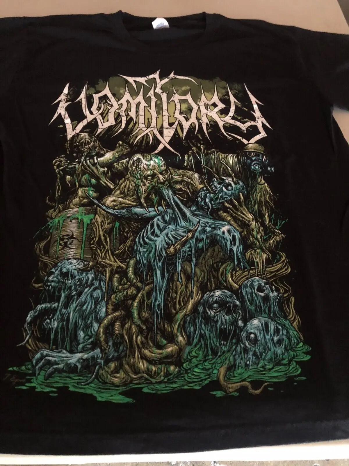DEATH METAL SHIRT VOMITORY INCANTATION CANNIBAL CORPSE ENTOMBED